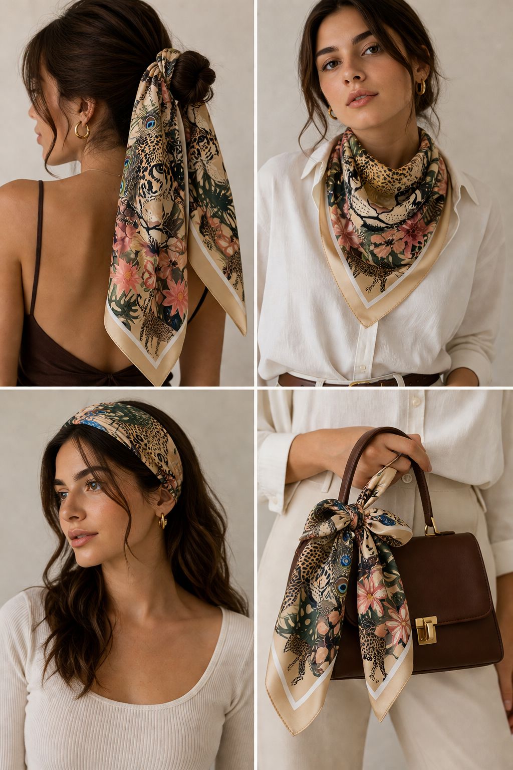 Leopard Éclat scarf
