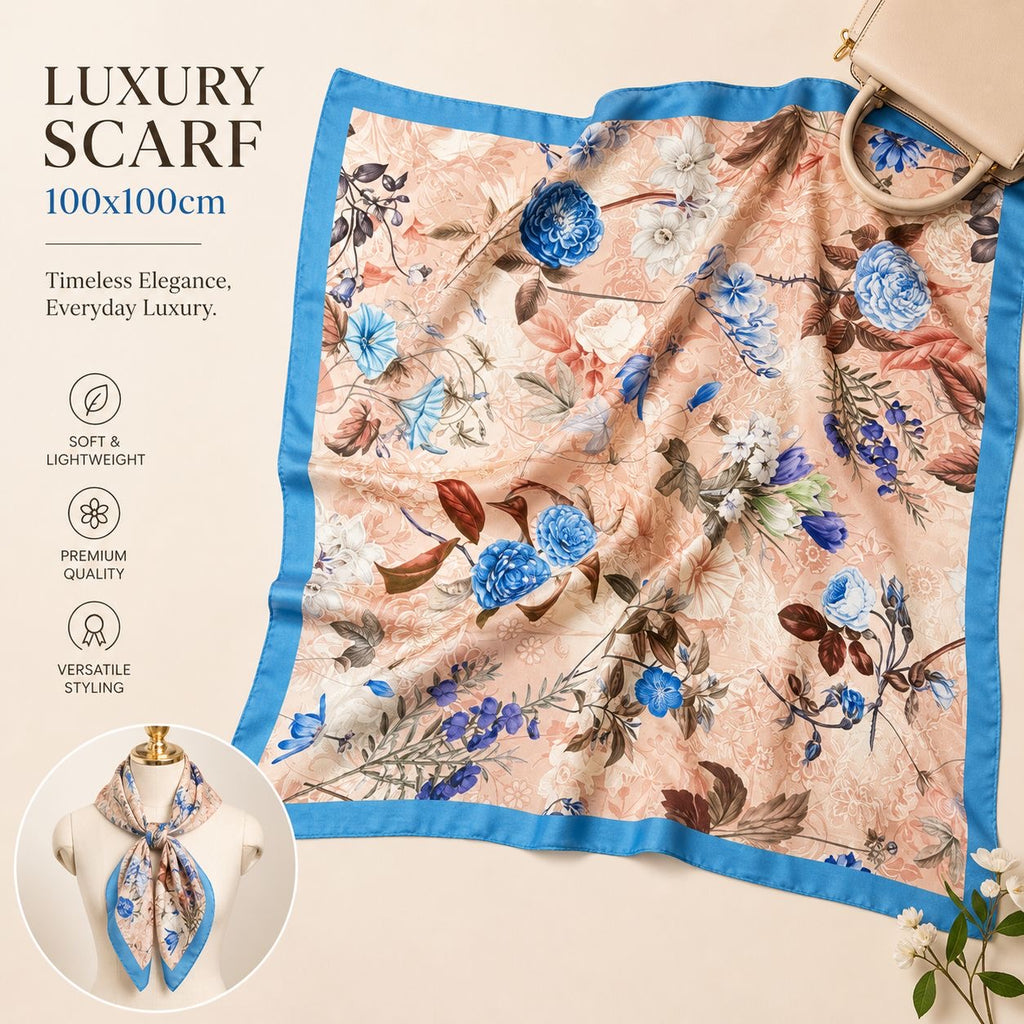 Floral grace scarf