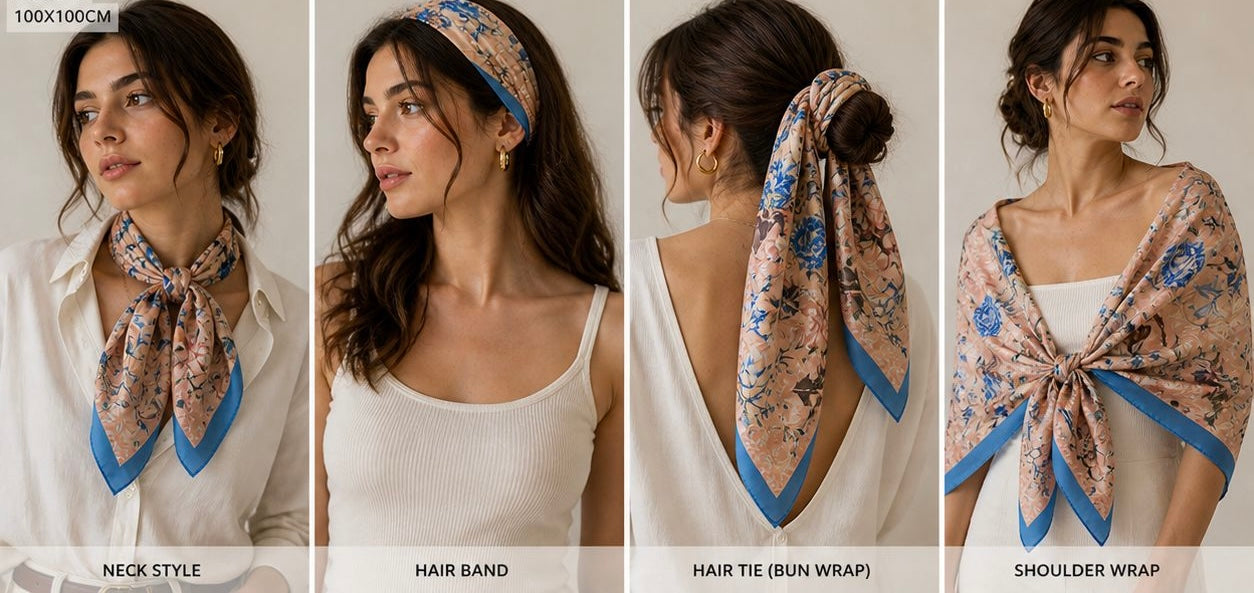 Floral grace scarf