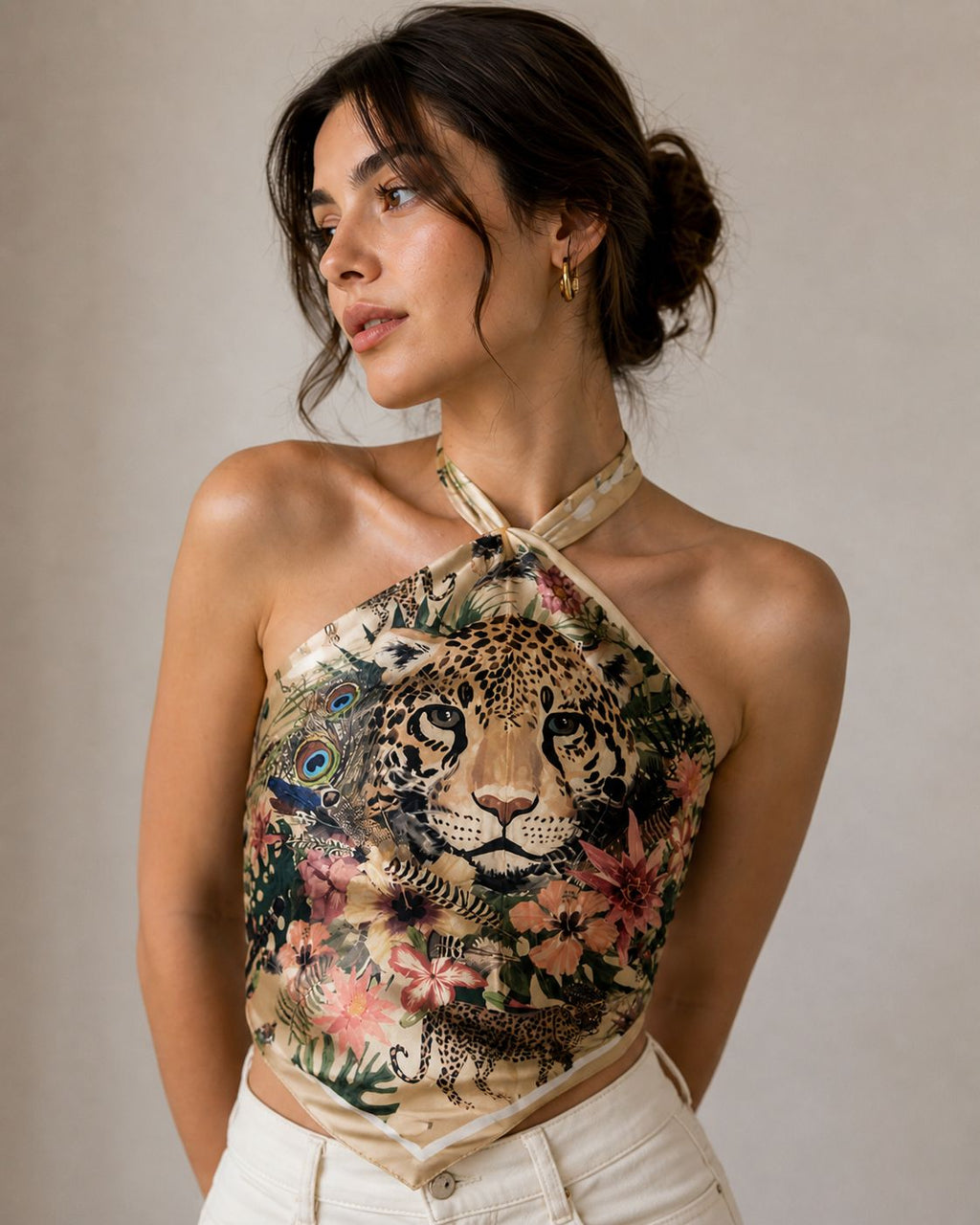 Leopard Éclat scarf