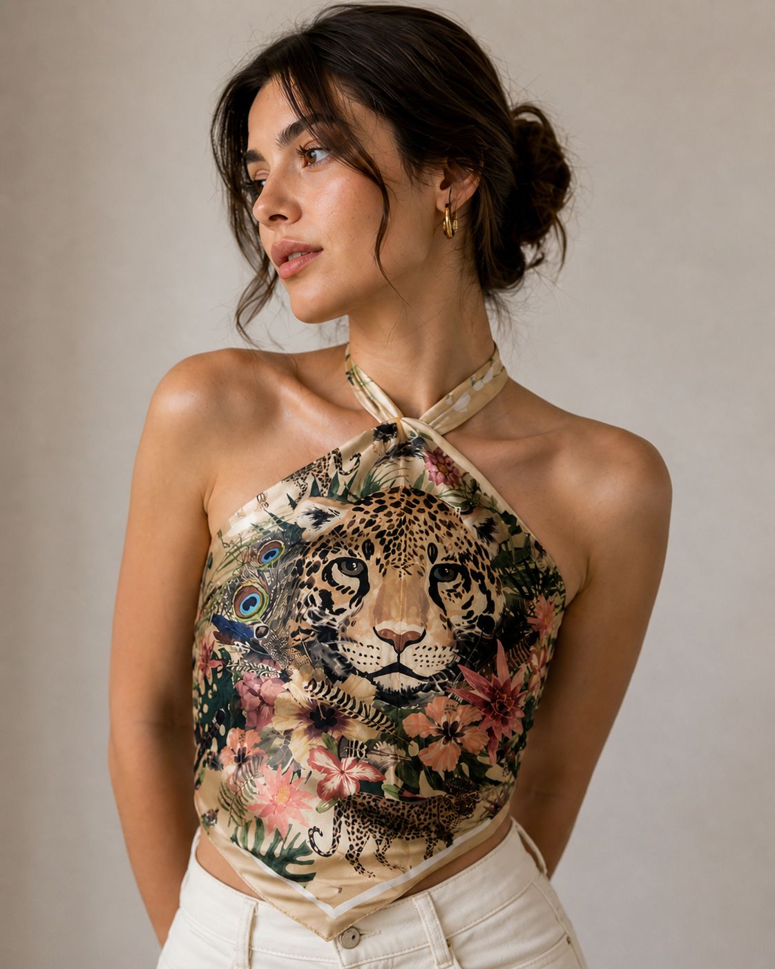 Leopard Éclat scarf